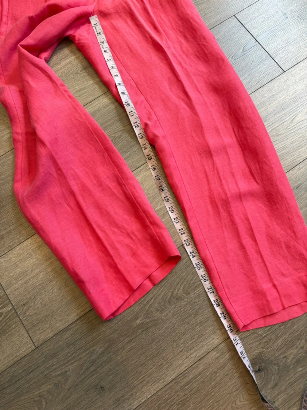 J. Crew Coral Straight-Leg High-Rise Trousers Size 4